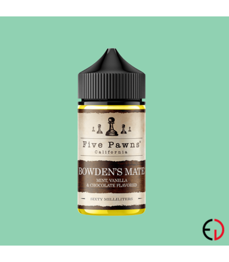 E liquide US californien Five Pawns: Bowden's Mate, vapotez un After Eight