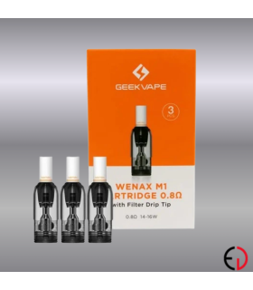 Geekvape Pack 3 Pods Wenax M1+filtres 2ml